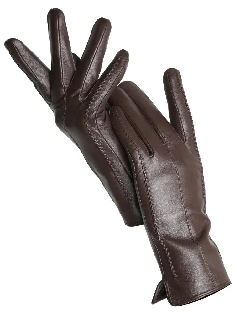 Women's Warm Leather Winter Gloves