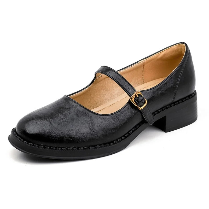 Chaussures Mary Jane pour femmes en cuir