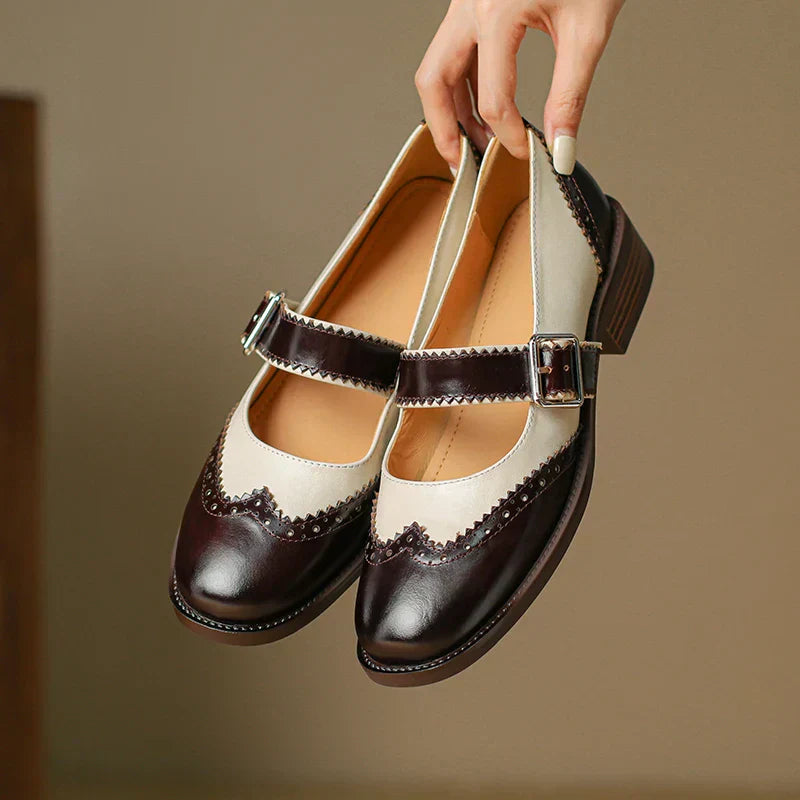Chaussures Mary Jane pour femmes en cuir
