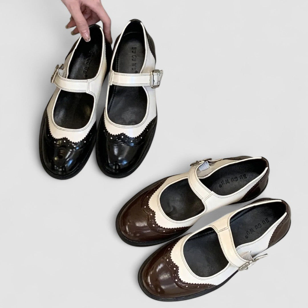 Chaussures Mary Jane pour femmes en cuir