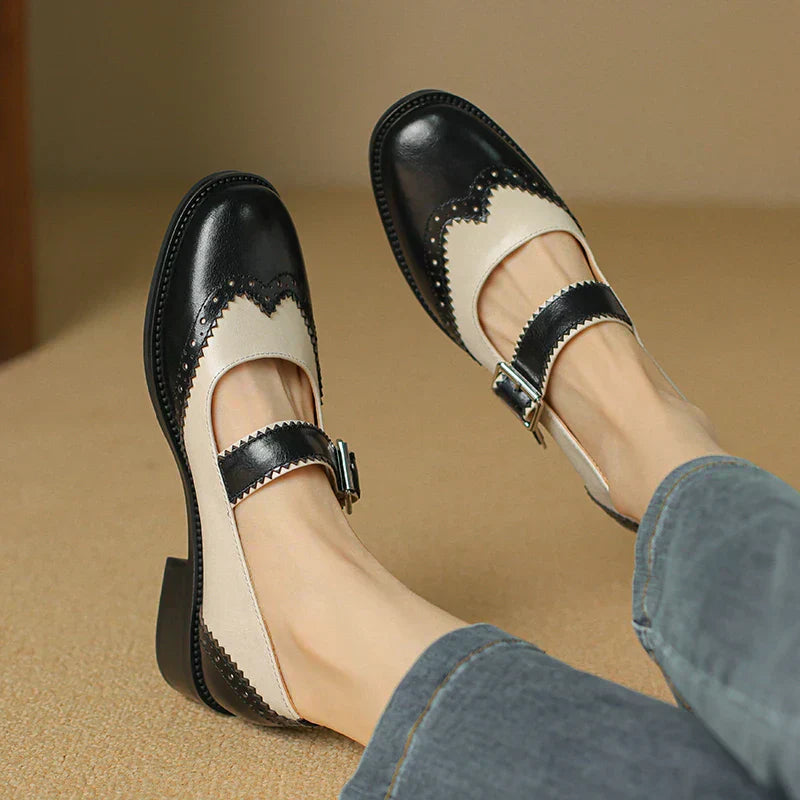 Chaussures Mary Jane pour femmes en cuir