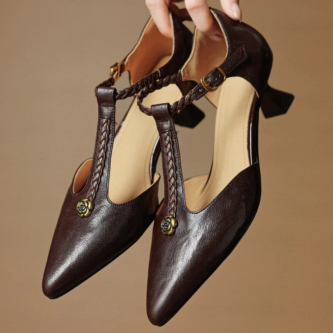 Sandali da donna in pelle