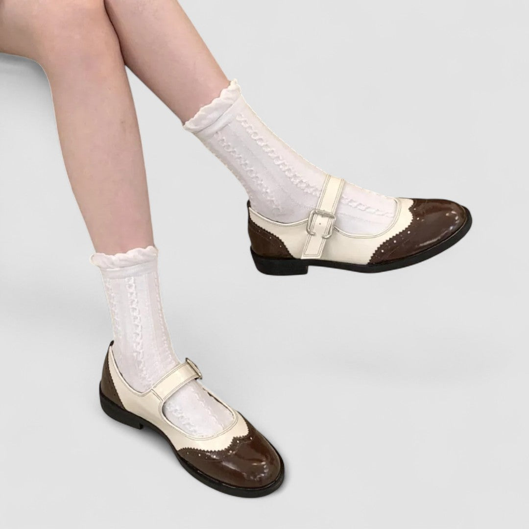Chaussures Mary Jane pour femmes en cuir
