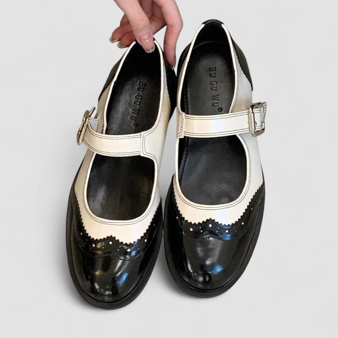 Chaussures Mary Jane pour femmes en cuir