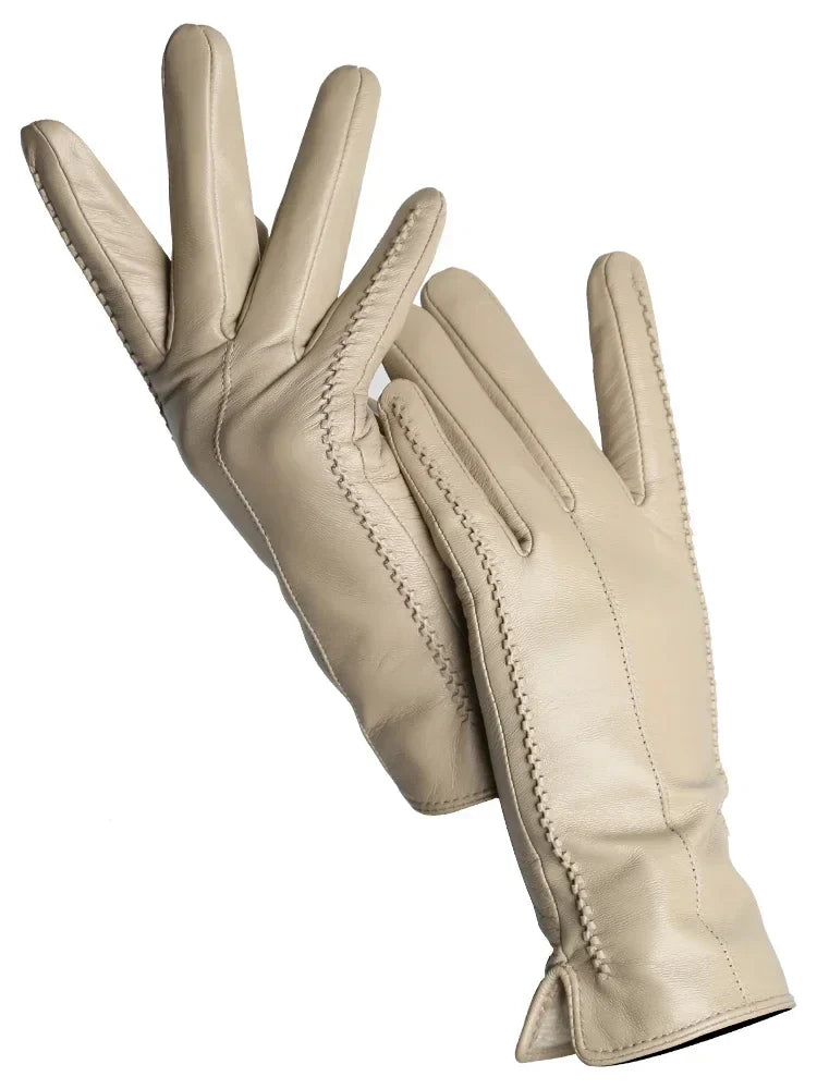 Women's Warm Leather Winter Gloves