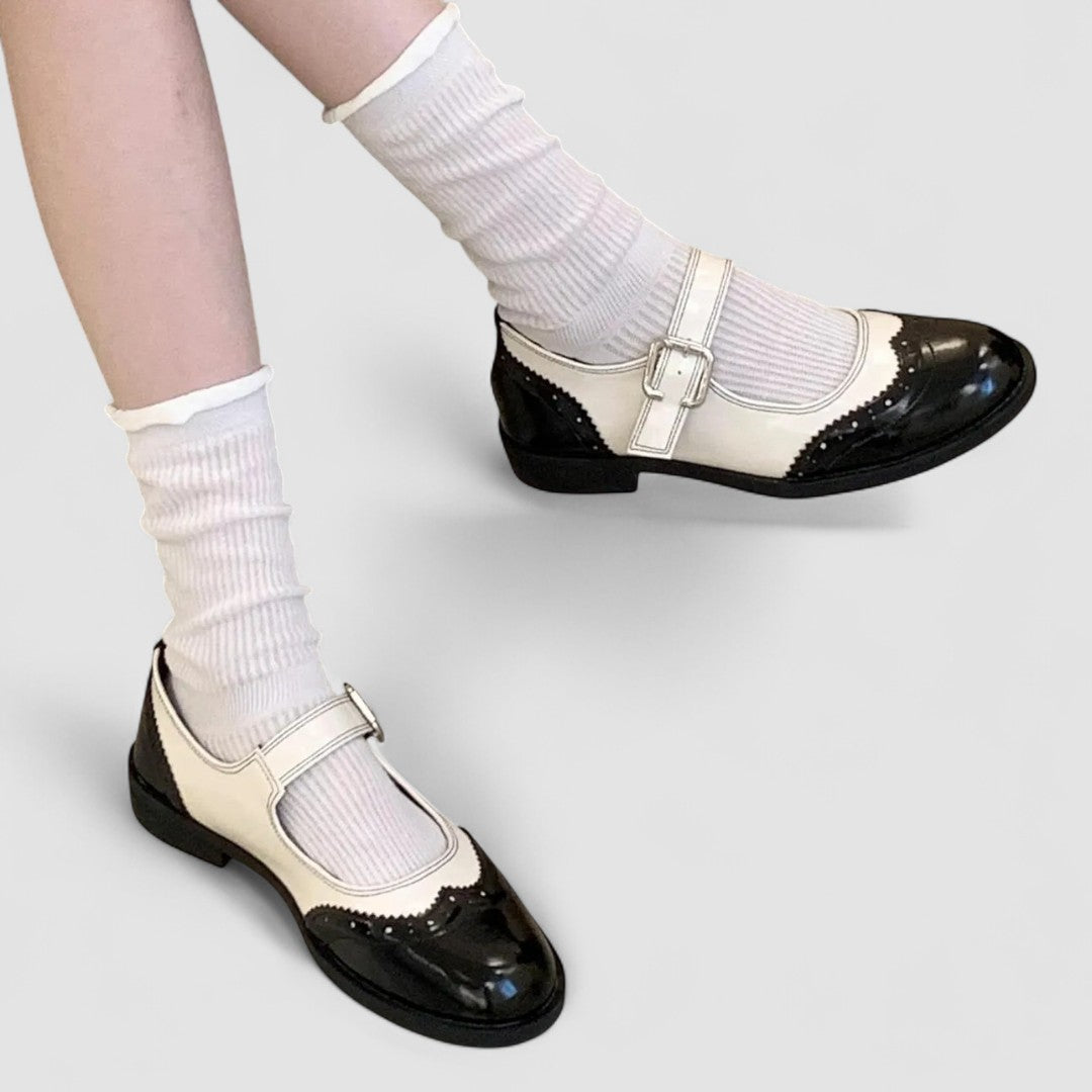 Chaussures Mary Jane pour femmes en cuir