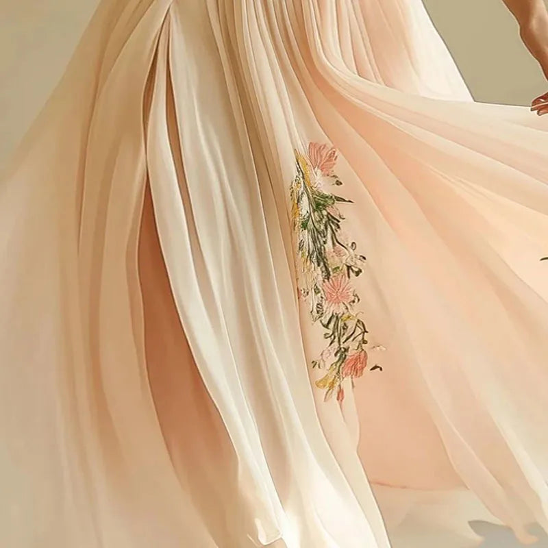 Women's Wedding Guest Dress V-neck