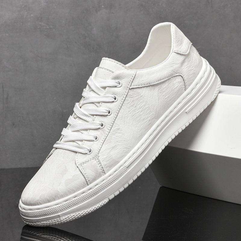 Sneakers in pelle, vera pelle di qualità superiore, versatili per ogni giorno