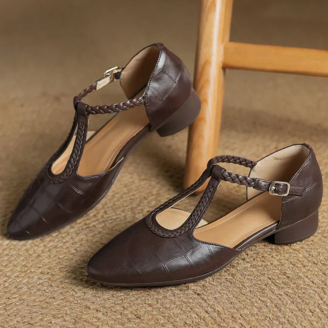 Chaussures Mary Jane pour femmes en cuir