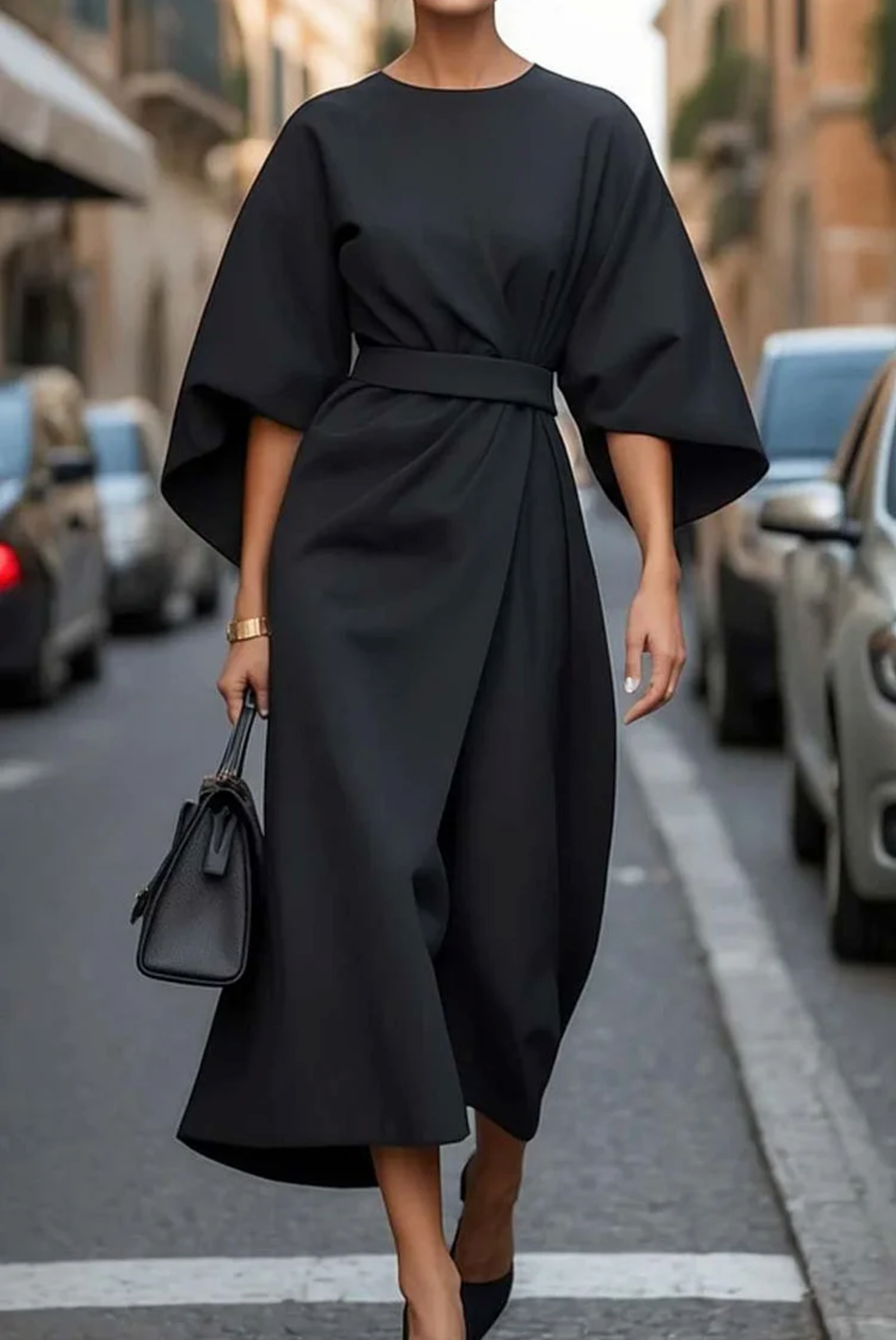 Keira - Vestido de manga ancha