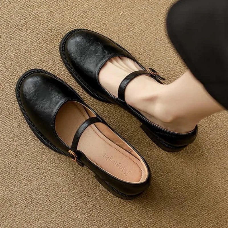 Chaussures Mary Jane pour femmes en cuir
