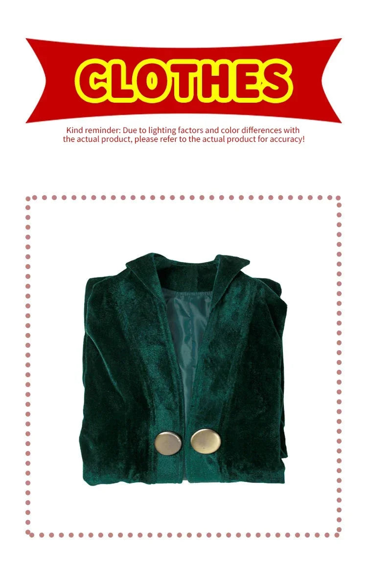 Witch Professor Robe & Hat Set Halloween Cosplay Costume
