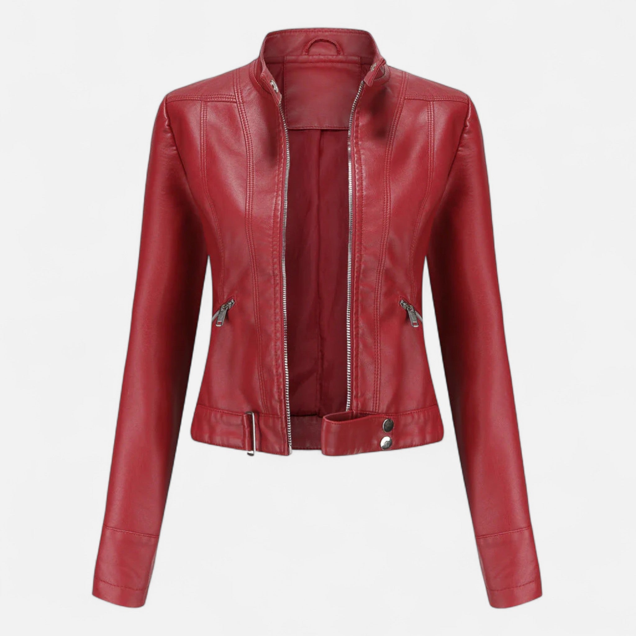 Women's Faux Leather Jacket Classic Cut Premium Finish