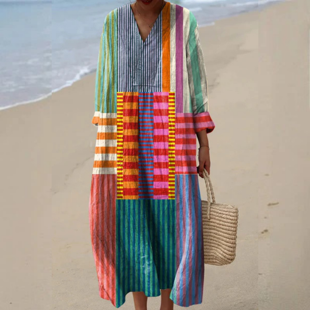 Women's Midi Dress V-neck