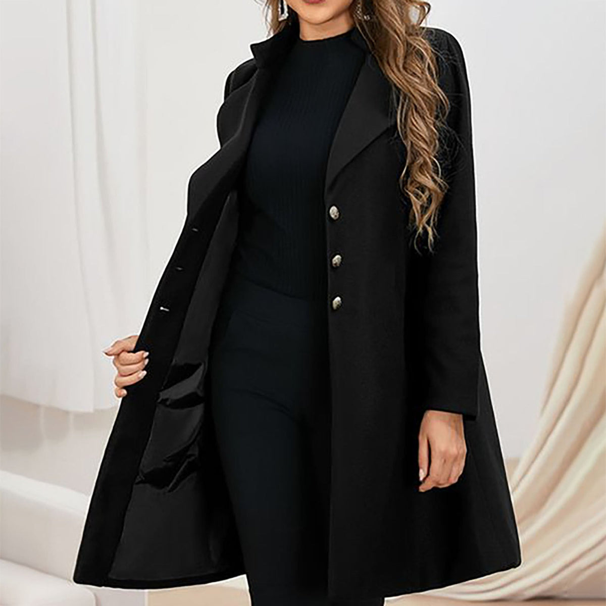 Women's Premium Tailored Coat Italian Craftsmanship