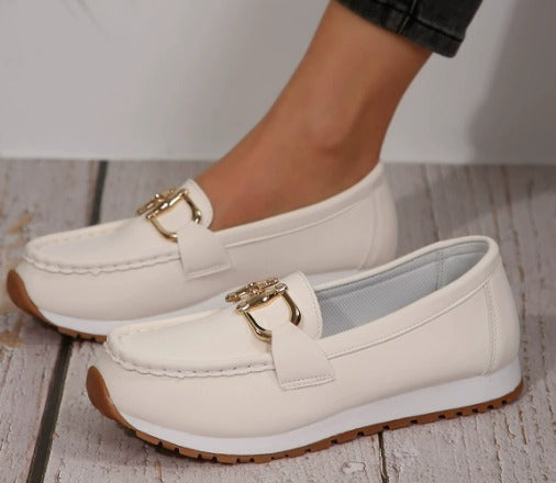 Mocasines de cuero para mujer