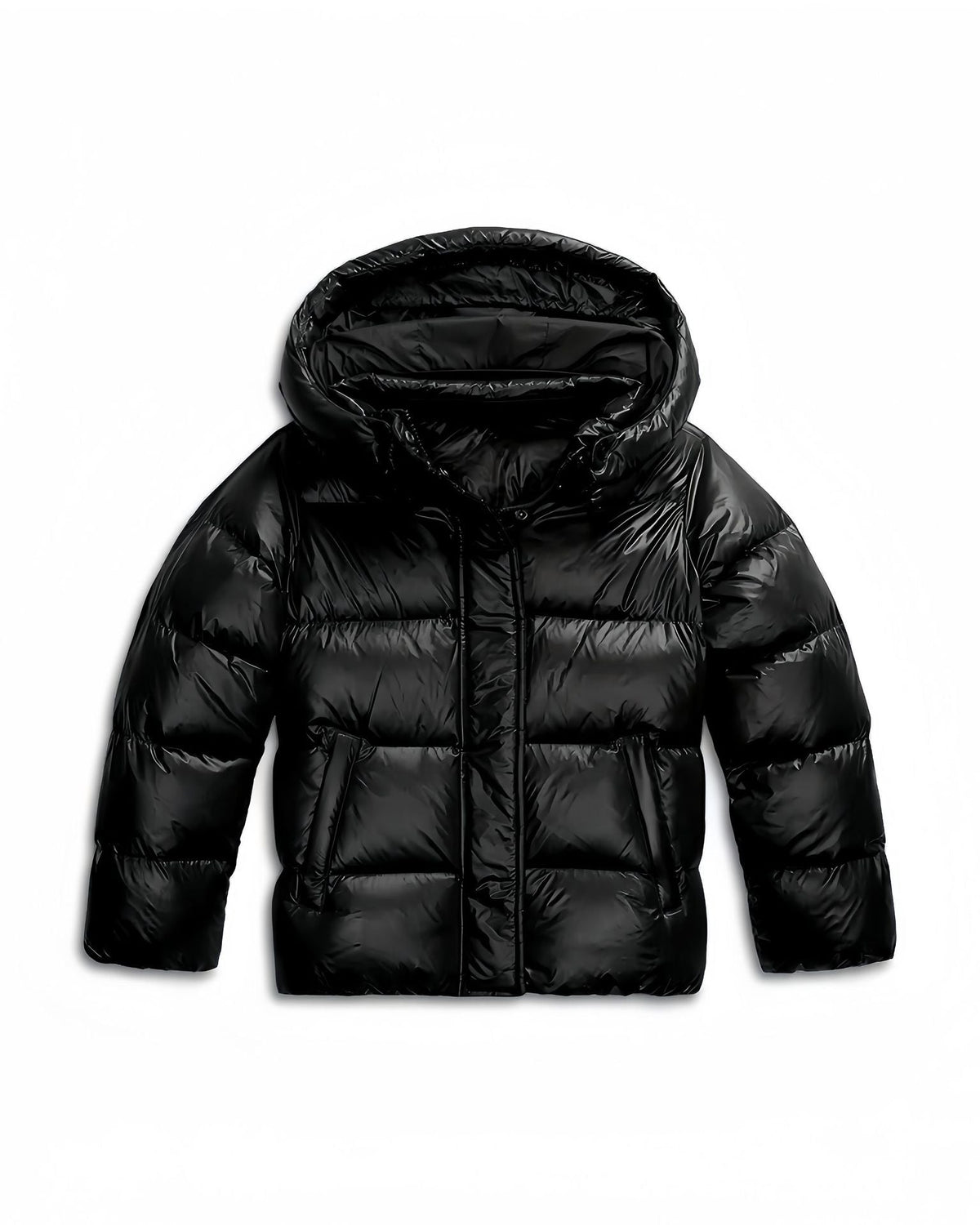 Women's Windproof Winter Jacket with Fixed Hood