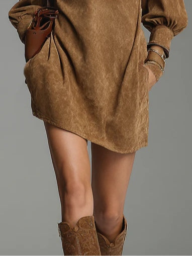 Women's Dress Suede