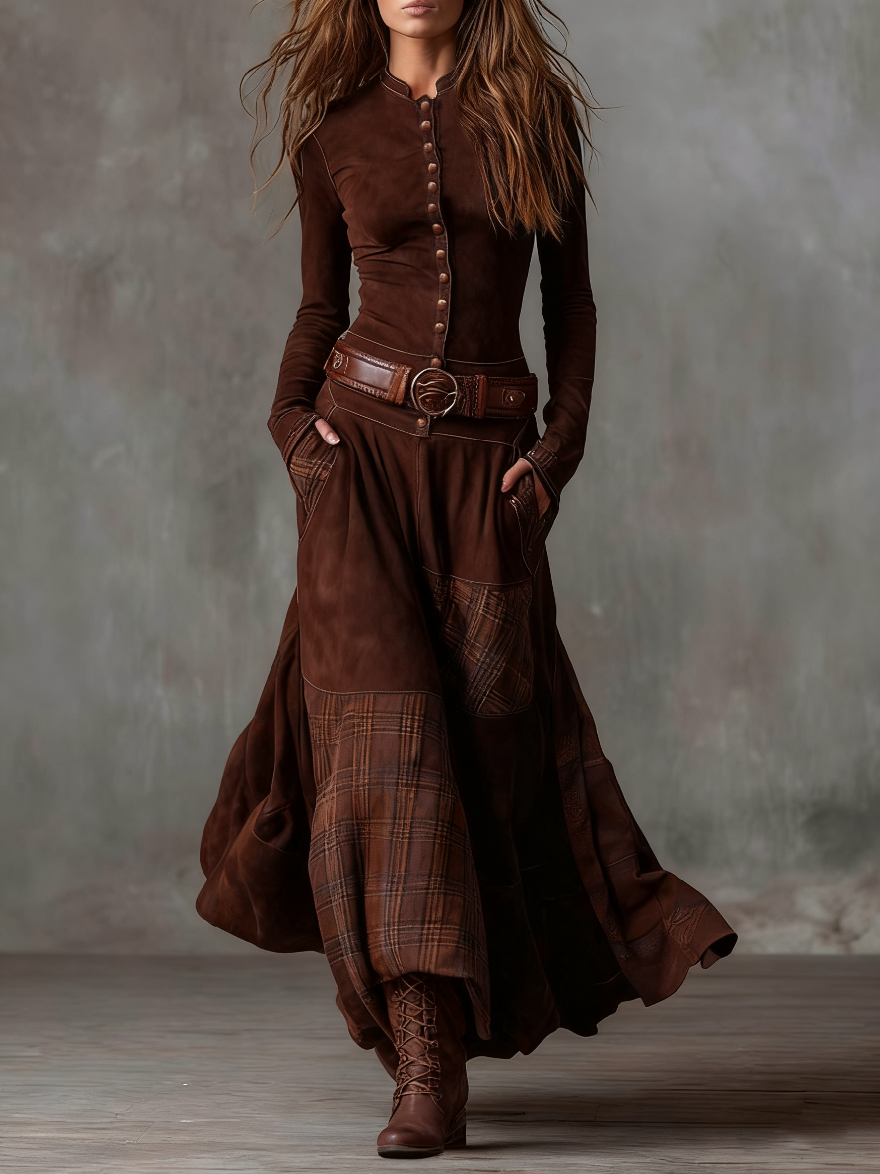 Women's Maxi Dress side pockets