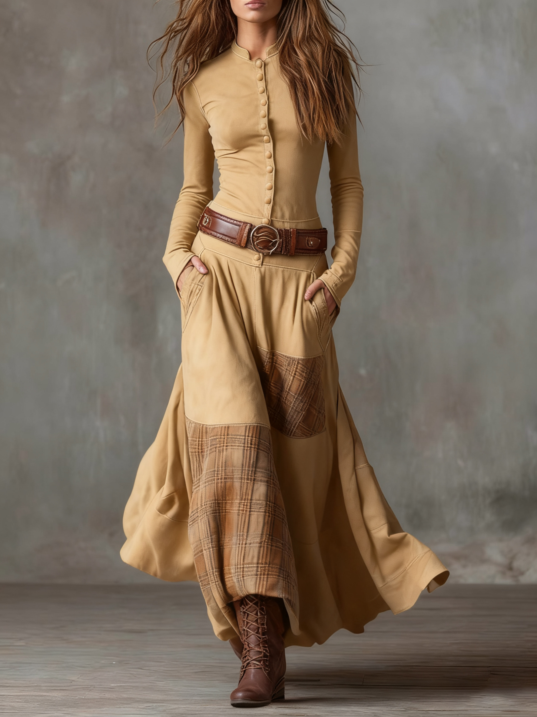 Women's Maxi Dress side pockets