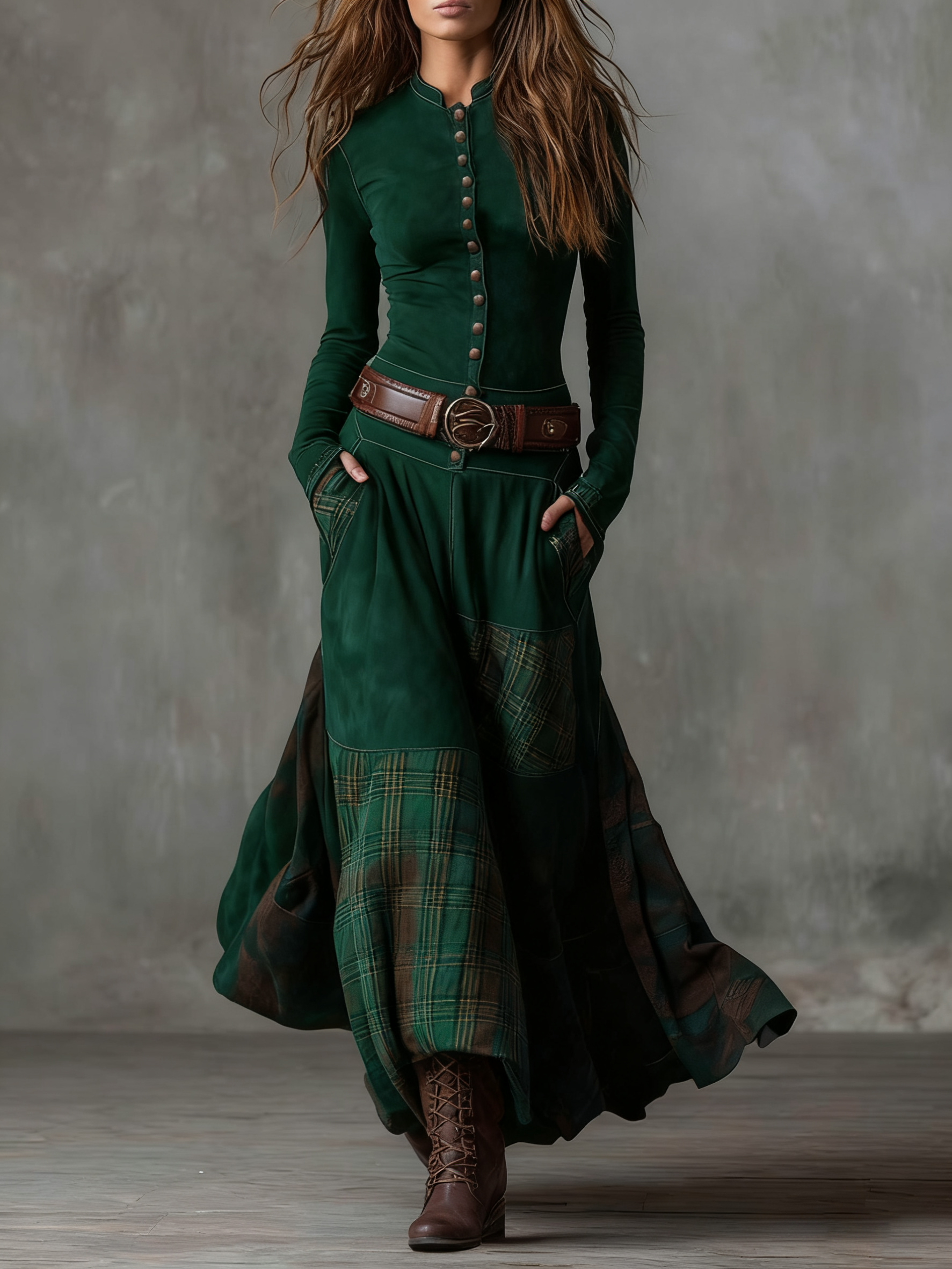 Women's Maxi Dress side pockets