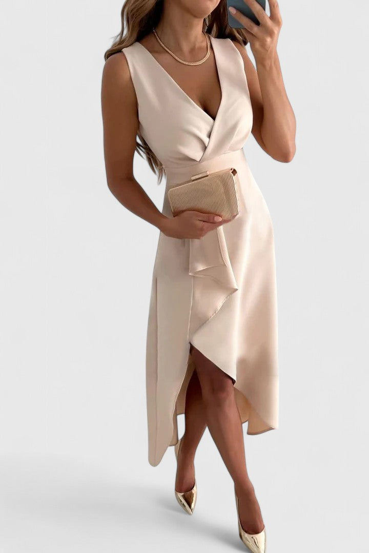 Women's Wedding Guest Dress V-neck