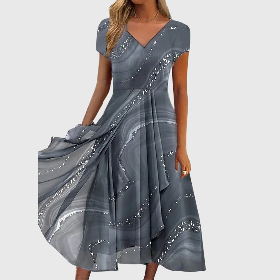 Women's Midi Dress V-neck