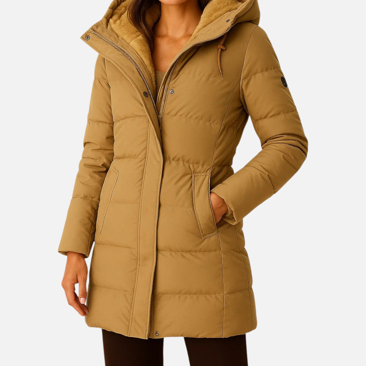 Women's Quilted Puffer Jacket Elegant Fit Autumn Winter