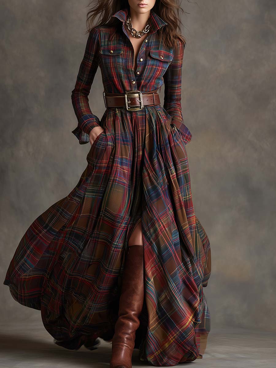 Women's Shirt Dress removable waist belt