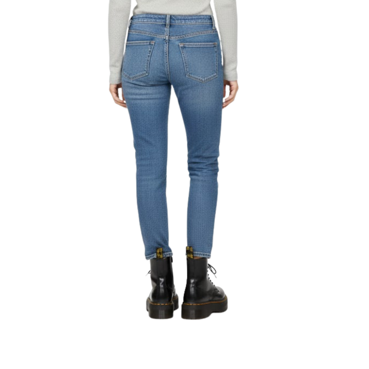 Stivaletti Chelsea da donna con platform, stile punk goth in pelle