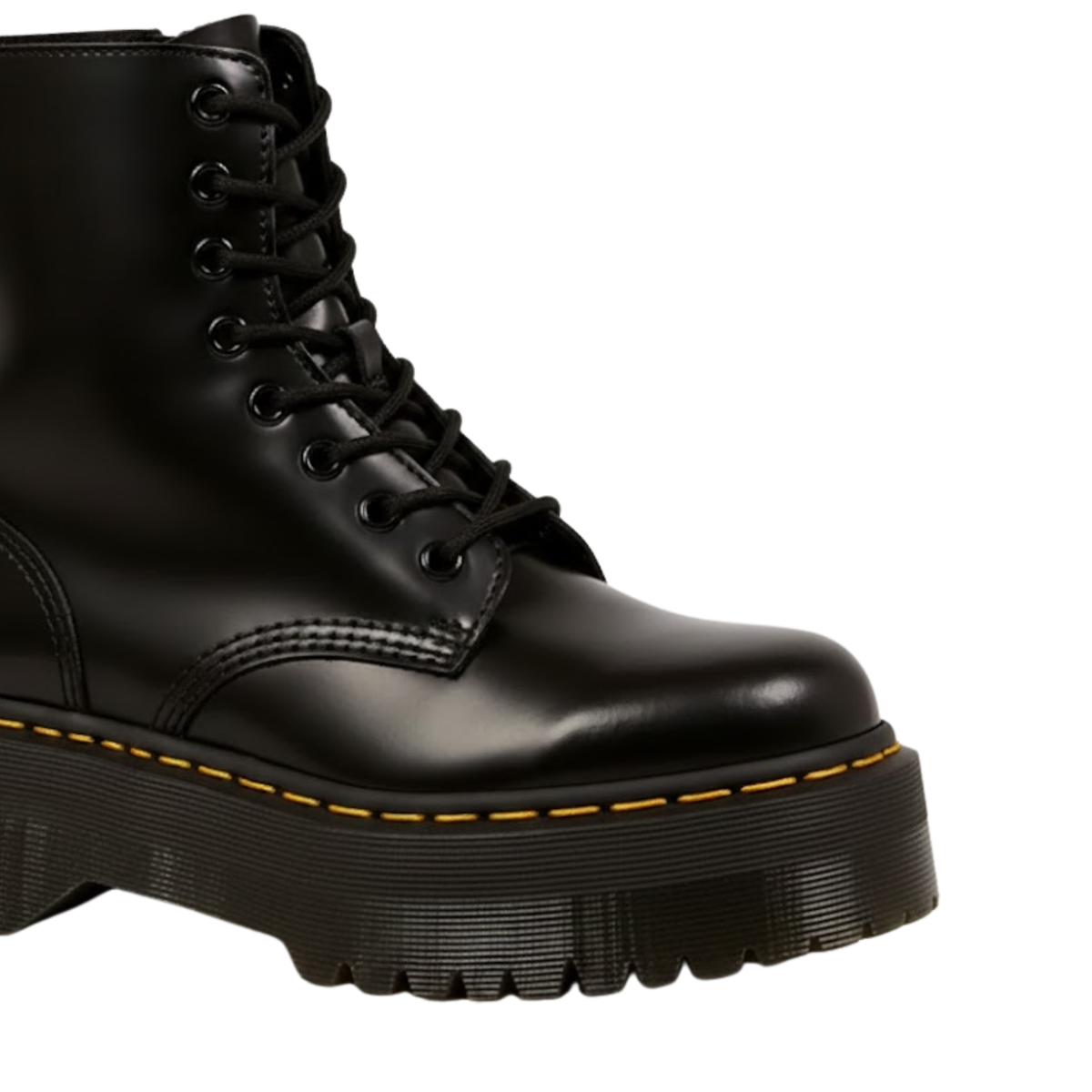 Stivaletti Chelsea da donna con platform, stile punk goth in pelle