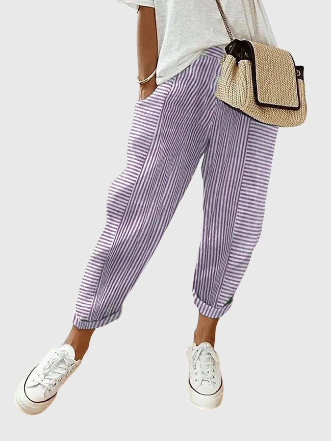 Women's Wide-Leg Pants side pockets