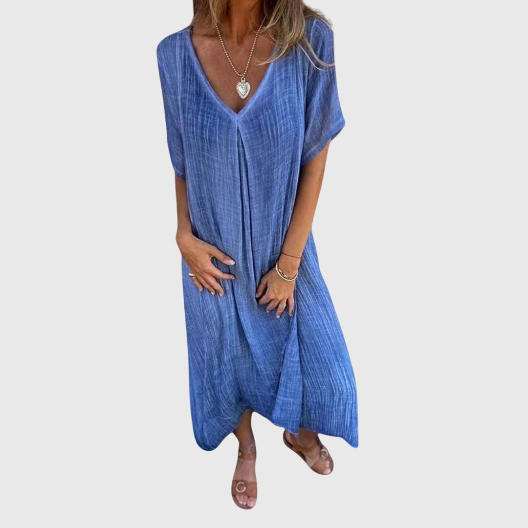Women's Midi Dress V-neck