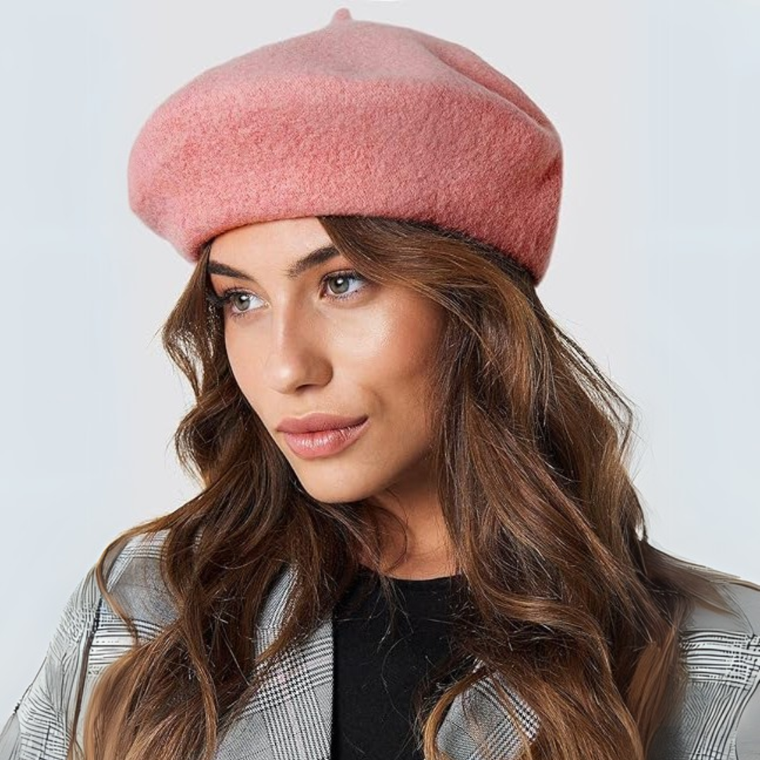 Boina clásica de lana para mujer