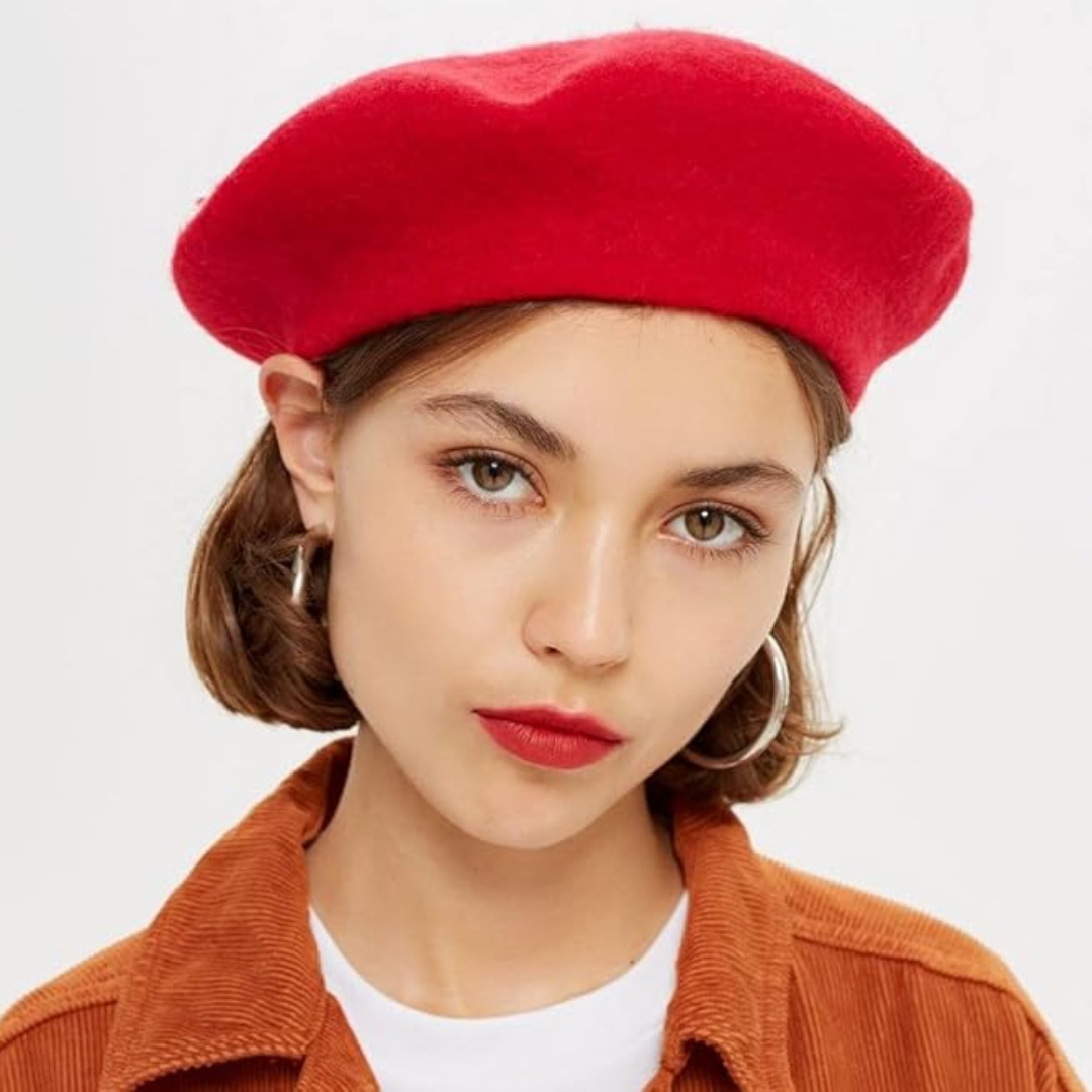 Boina clásica de lana para mujer