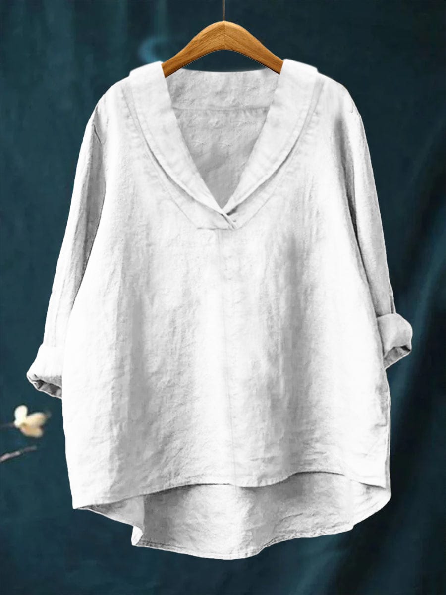 Blusa de mujer con escote en V