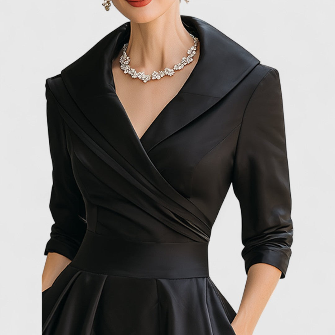 Women's Midi Dress V-neck
