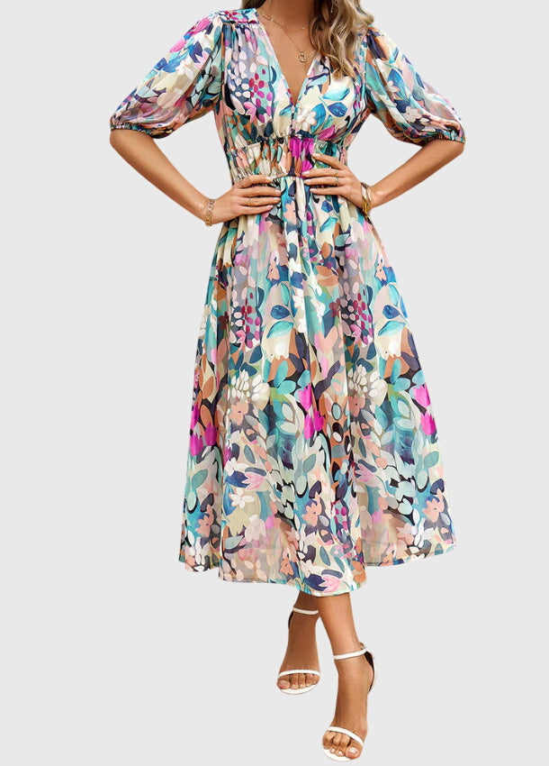 Women's Midi Dress floral print