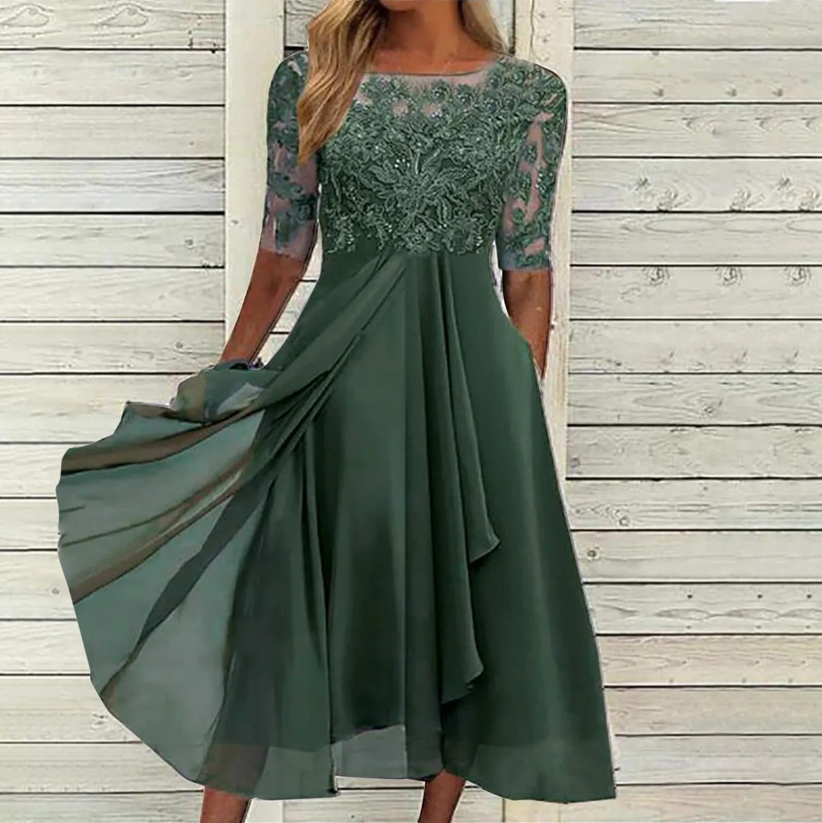 Women's Midi Dress A-line cut
