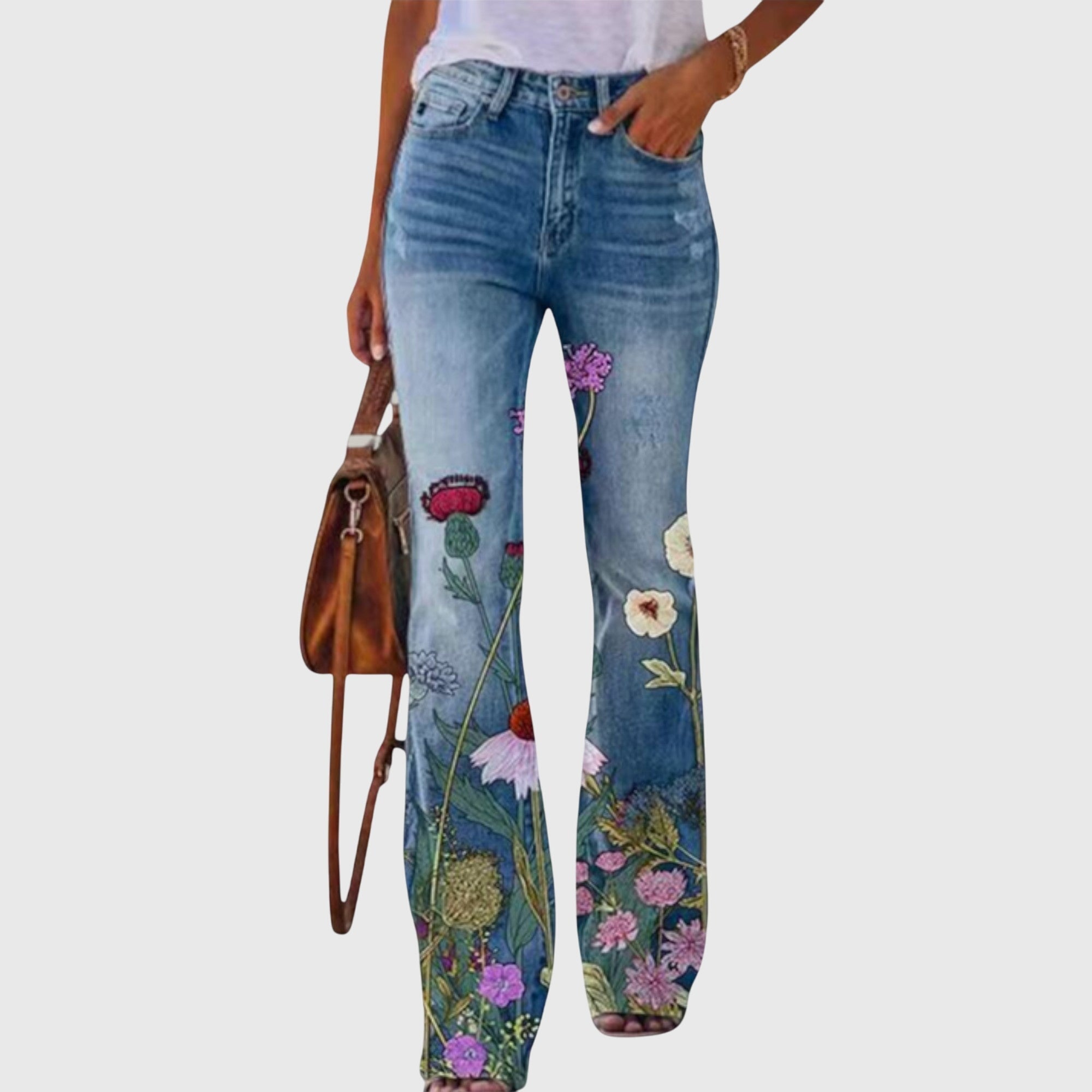 Women's Wide-Leg Pants floral print