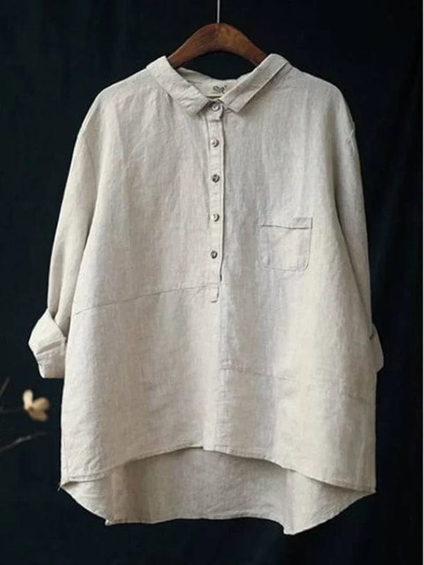 Blusa para mujer con bolsillos laterales