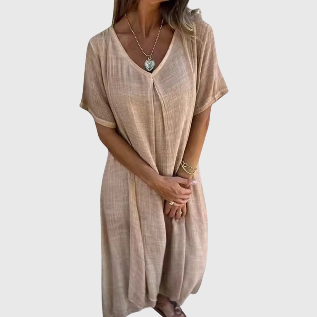 Women's Midi Dress V-neck