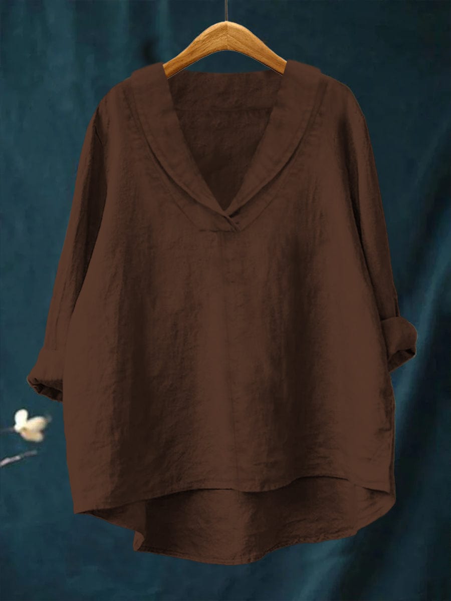 Blusa de mujer con escote en V
