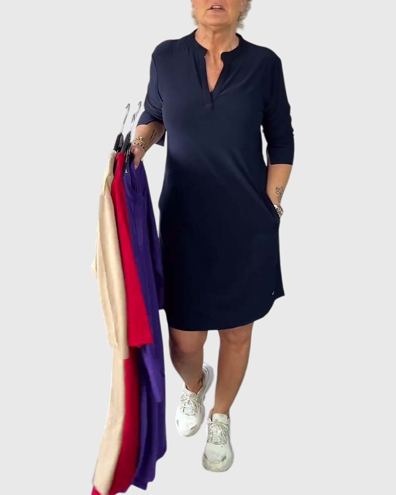 Women's Dress V-neck