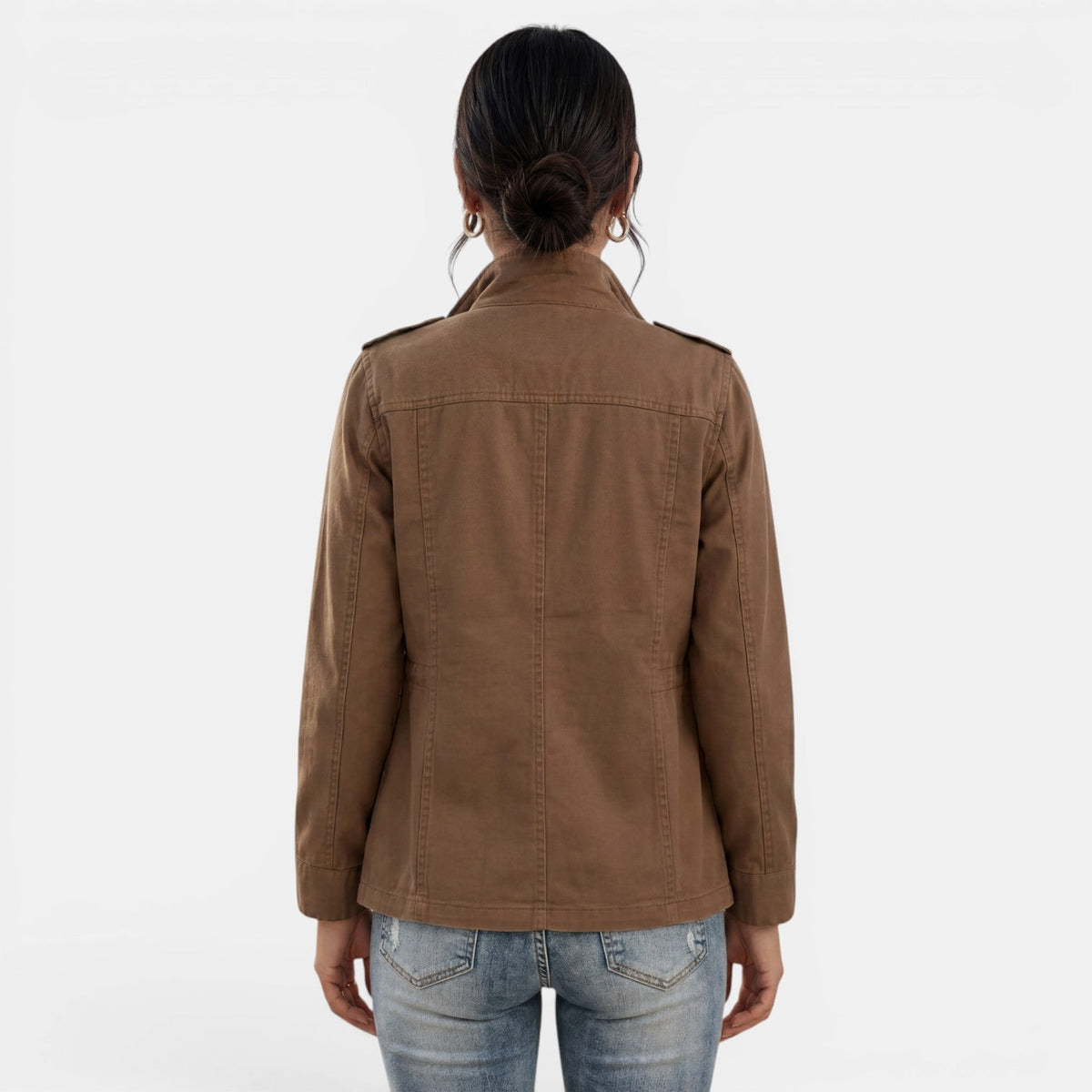 Giacca casual da donna per la mezza stagione con cerniera