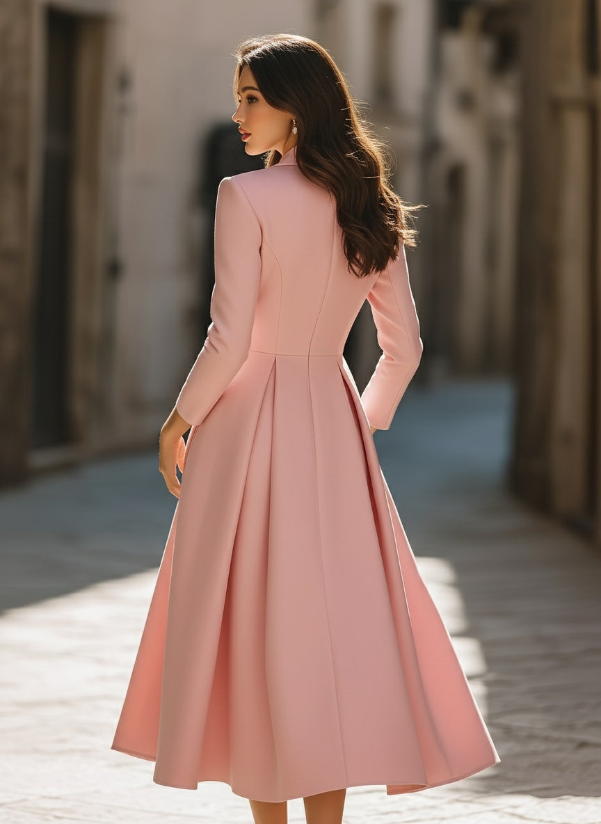 Women's Blazer Set pleated skirt