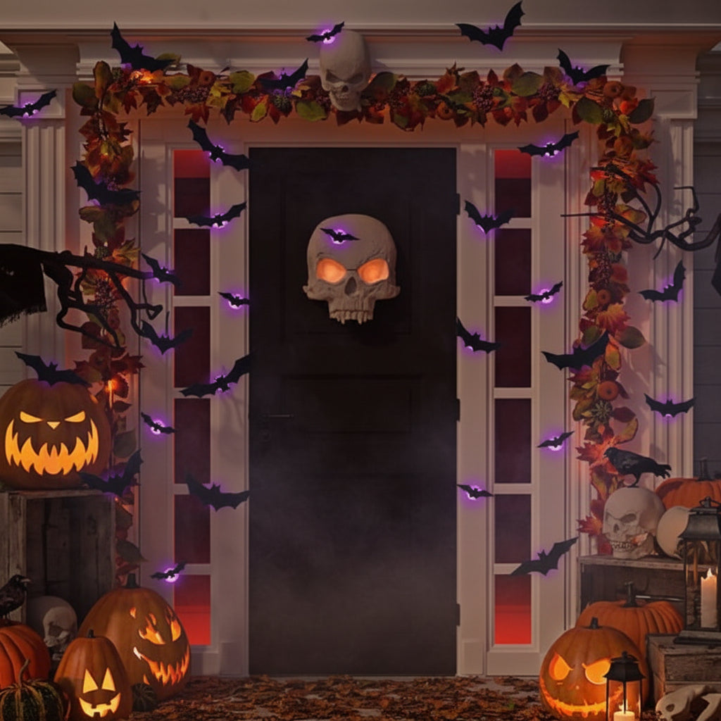 3D Foldable Bat Wall Stickers Set Halloween Decoration