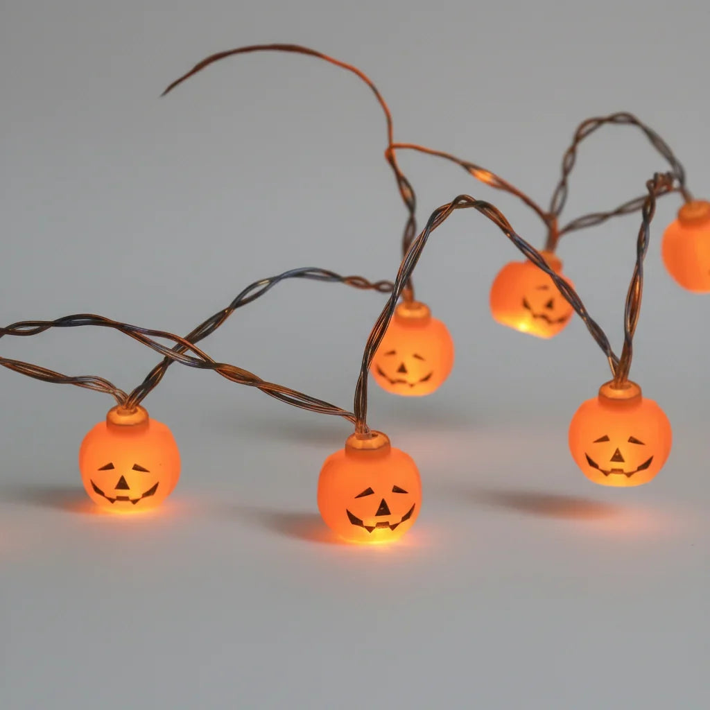 LED Halloween Motif Garland Light-Up Party Decoration