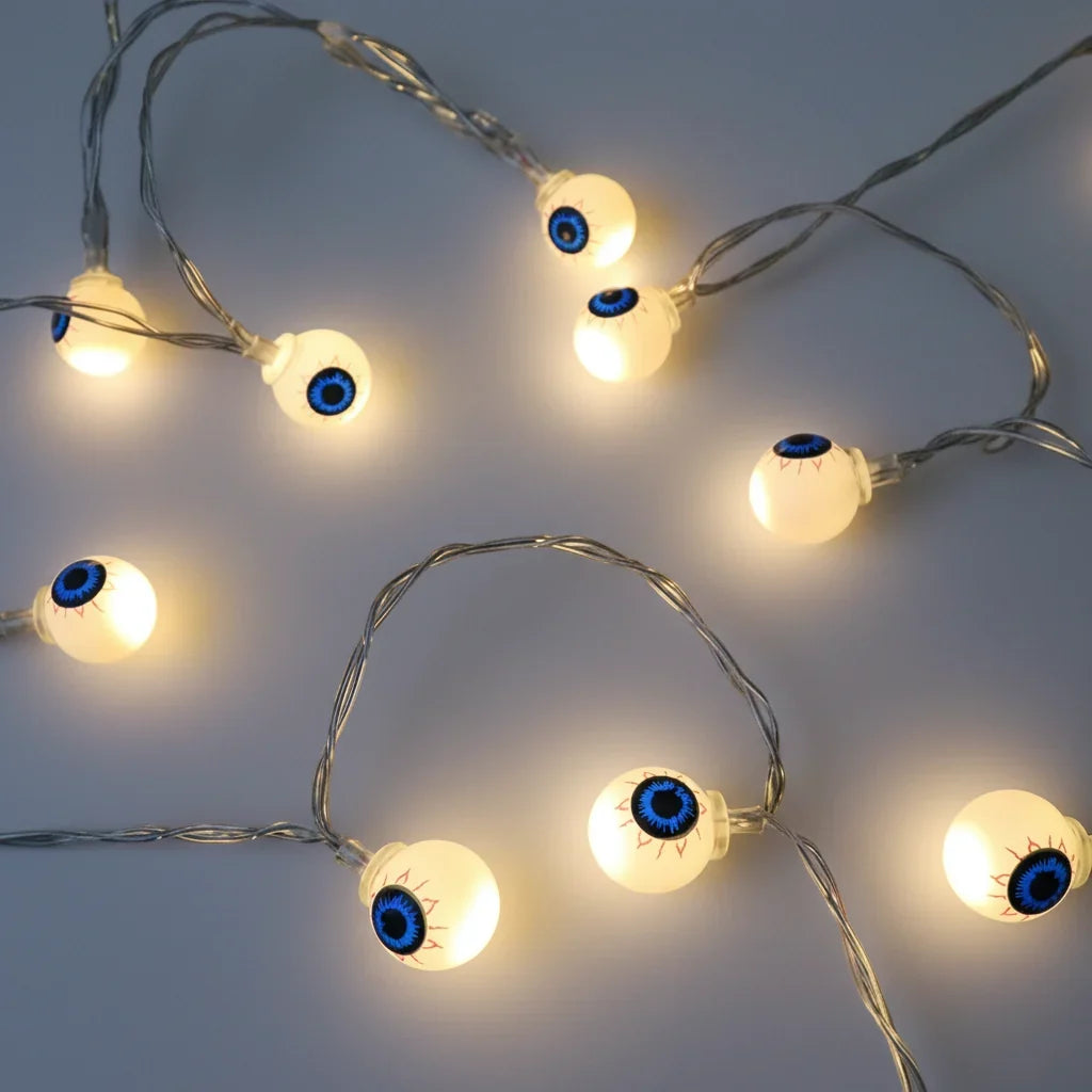 LED Halloween Motif Garland Light-Up Party Decoration