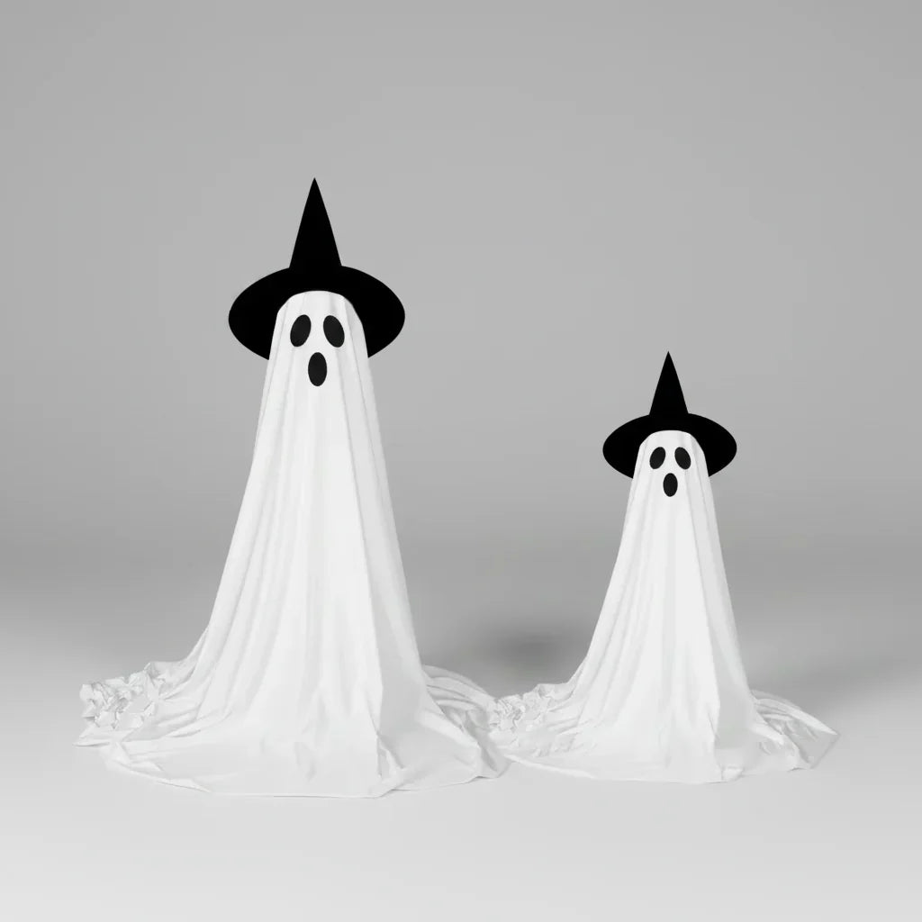 Telescopic LED Ghost with Remote Halloween Decoration